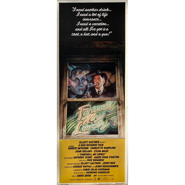 Farewell, My Lovely 1975 original vintage insert card