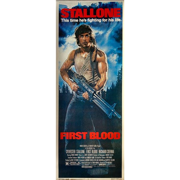 First Blood 1982 original vintage insert card