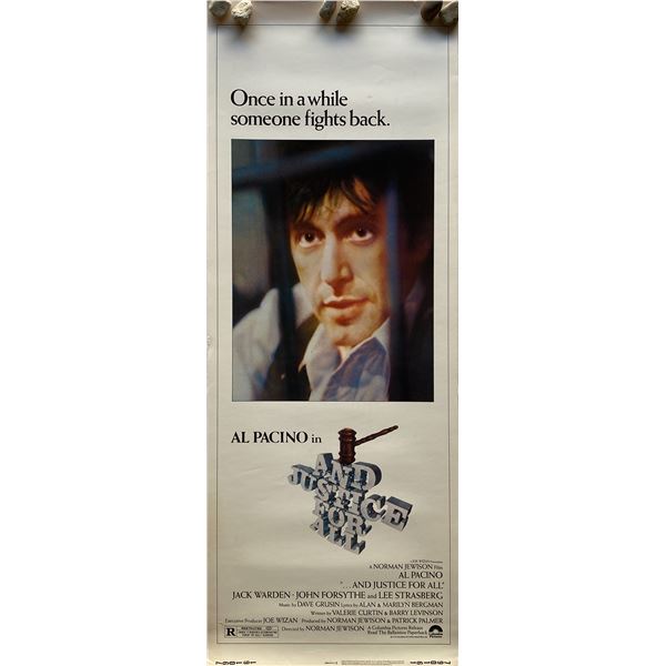 And Justice for All insert card