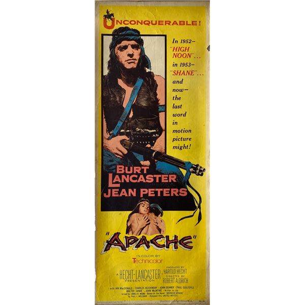 Apache 1954 original vintage insert card