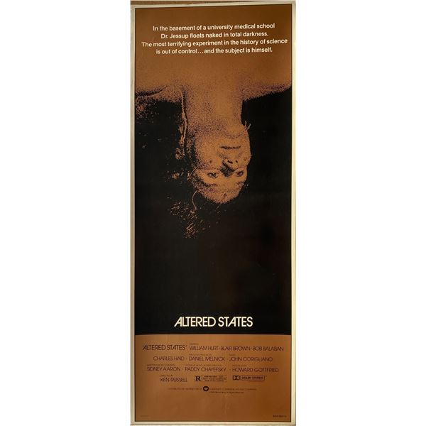 Altered States 1980 original vintage insert card
