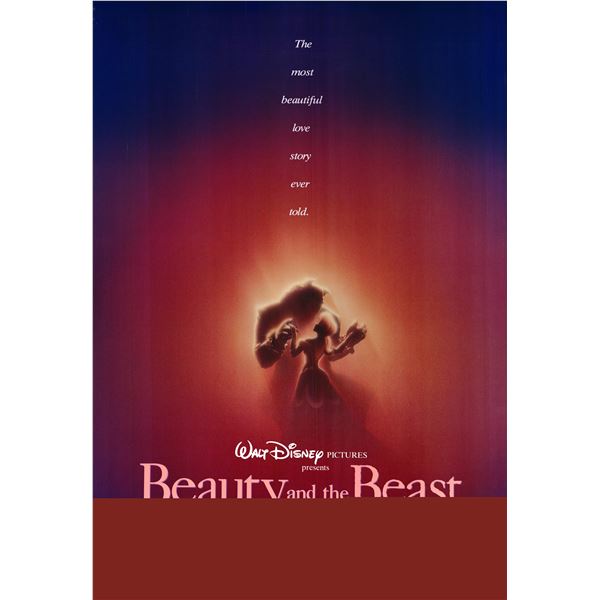 Beauty and the Beast 1991 original one sheet poster