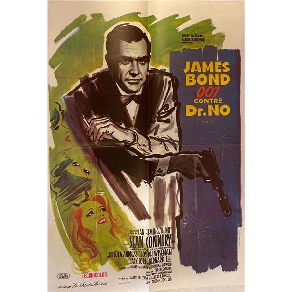 Dr. No 1962 original vintage french one sheet