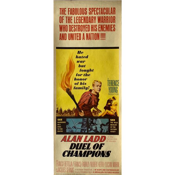 Duel of Champions 1964 original vintage insert card