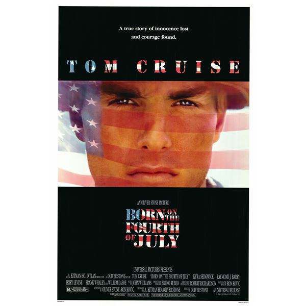 Born on the Fourth of July 1989 original vintage one sheet poster