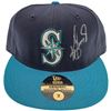 Image 2 : Ken Griffey Jr. Autographed New Era Hat Seattle Mariners Size 7 Signed In Silver Beckett (BAS Holo)