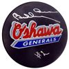 Image 1 : Bobby Orr Autographed Oshawa Generals Hockey Puck (Smudged) (Beckett)