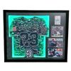 Image 1 : FERNANDO TATIS JR SIGNED JERSEY W/LED FRAME AND PSA 9 RC DISPLAY ( PSA COA)