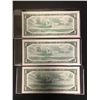 Image 2 : SEQUENTIAL 1954 CANADA $1 BANK NOTES (X3)