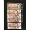 Image 1 : 1954/ 1986 $2 CANADA BANK NOTES