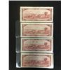 Image 2 : 1954 Canada $2 Dollar Bank Notes (X4)