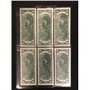 Image 2 : SEQUENTIAL 1976 USA $1 Dollar Bank Notes (X6)