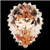 Image 1 : 14K Gold 8.50ct Morganite & 0.86ctw Diamond Ring