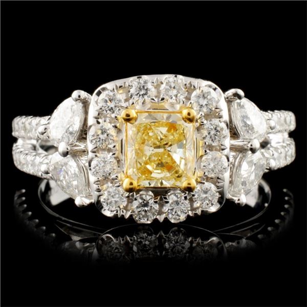 18K Gold 1.42ctw Fancy Diamond Ring