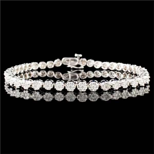 14K Gold 3.15ctw Diamond Bracelet