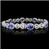 Image 2 : 18K Gold 5.52ct Tanzanite & 4.38ct Diamond Bracele