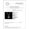 Image 3 : 14K Gold 1.50ct Emerald & 0.20ct Diamond Pendant