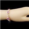 Image 3 : 18K Gold 10.54ct Sapphire & 2.69ctw Diamond Bracel