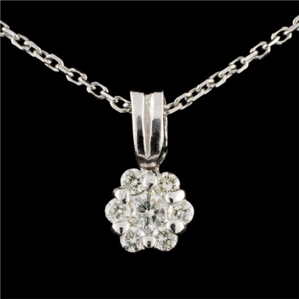 14K Gold 0.23ctw Diamond Pendant