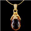 Image 1 : 18K Yellow Gold 16.79ct Citrine & 0.24ct Diamond P