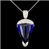 18K Gold 26.25ct Tanzanite & 0.80ctw Diamond Penda