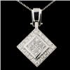 Platinum 2.61ctw Diamond Pendant