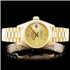 Rolex 18K Gold Presidential Ladies Wristwatch