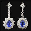 18K White Gold 4.62ct Tanzanite & 1.65ct Diamond E