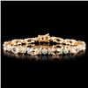 14K Gold 9.15ct Morganite & 1.50ctw Diamond Bracel
