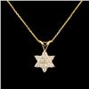 14K Gold 0.24ctw Diamond Pendant