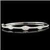 Image 1 : 14K Gold 0.97ctw Diamond Bangle