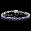 `14k Gold 10.00ct Tanzanite & 0.50ct Diamond Brace