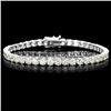 ^18k White Gold 12.00ct Diamond Tennis Bracelet