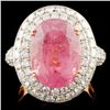 Image 1 : 18K Gold 7.88ct Tourmaline & 2.16ctw Diamond Ring