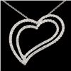 14K White Gold 1.52ct Diamond Pendant