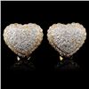 14K Yellow Gold 2.30ctw Diamond Earrings