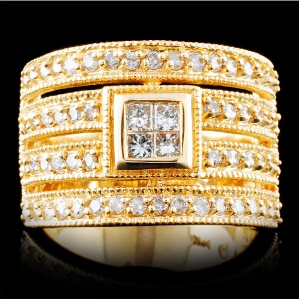 14K Gold 0.78ctw Diamond Ring