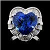 18K Gold 6.84ct Tanzanite & 1.33ctw Diamond Ring