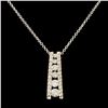 14K Gold 0.44ctw Diamond Pendant