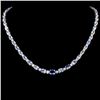14K Gold 30.00ct Tanzanite & 1.75ctw Diamond Neckl