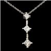 14K Gold 0.44ctw Diamond Pendant