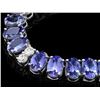 Image 4 : `14k Gold 55.00ct Tanzanite & 1.35ct Diamond Neckl