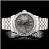 Rolex SS DateJust 3.50ct Diamond 36MM Wristwatch