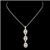 14K Gold 0.73ctw Diamond Pendant