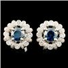 Image 1 : 18K Gold 1.67ctw Diamond Earrings