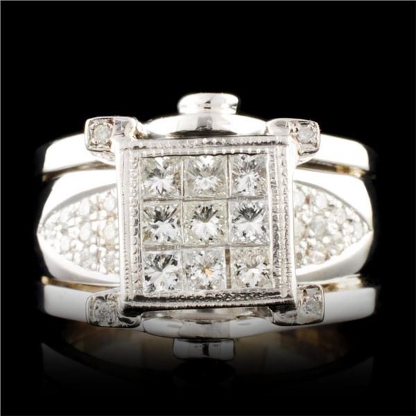 14K Gold 1.19ctw Diamond Ring