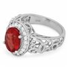 Image 2 : 14K Gold 2.50ct Ruby & 0.50ct Diamond Ring