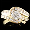 14K Gold 1.10ctw Diamond Ring