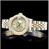 Image 2 : Rolex DateJust 18K/SS Diamond Ladies Watch