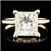 Image 1 : 14K Gold 3.02ct Solitaire Diamond Ring